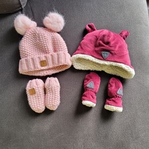 Kombi Hat and Gloves (0-3 months) 2 pack